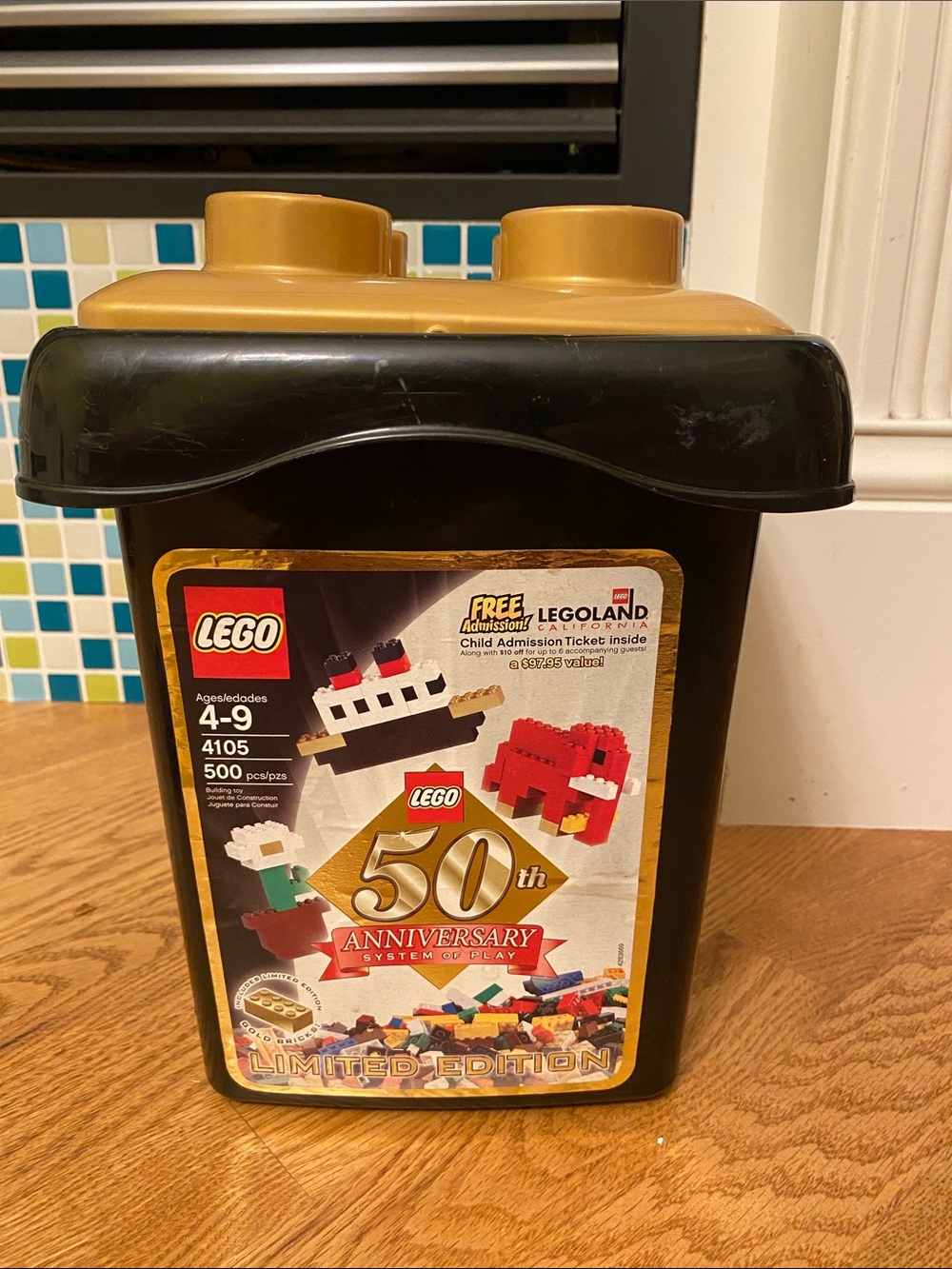 Lego Storage Bin / 50th Anniversary Legoland Limited Edition / no lego included